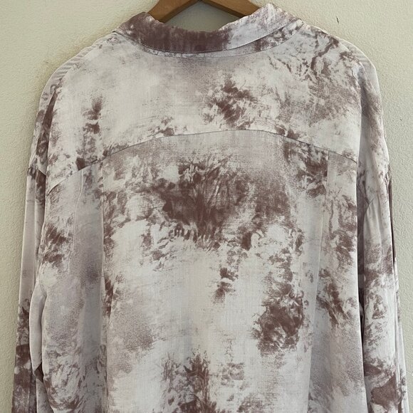 GRADE + GATHER Mauve & White Marbled Blouse: New with Tags! SMALL (RUNS LARGE)!! - Picture 3 of 8